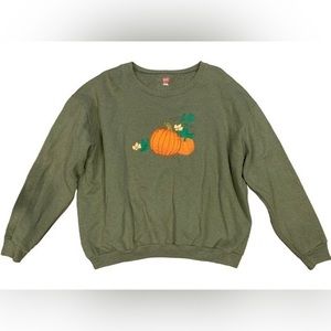 Fall/Pumpkin Embroidered Sweatshirt Size XL‎